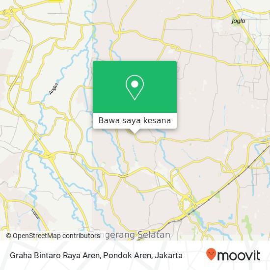 Peta Graha Bintaro Raya Aren, Pondok Aren