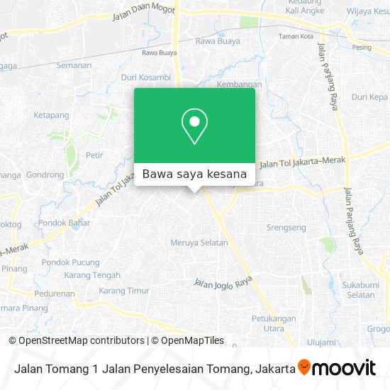 Peta Jalan Tomang 1 Jalan Penyelesaian Tomang