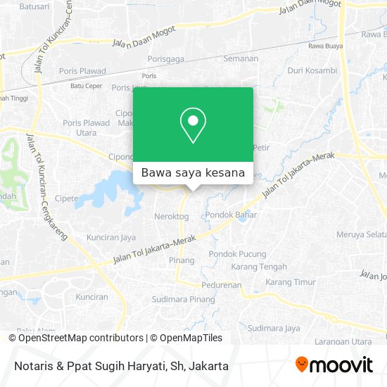 Peta Notaris & Ppat Sugih Haryati, Sh