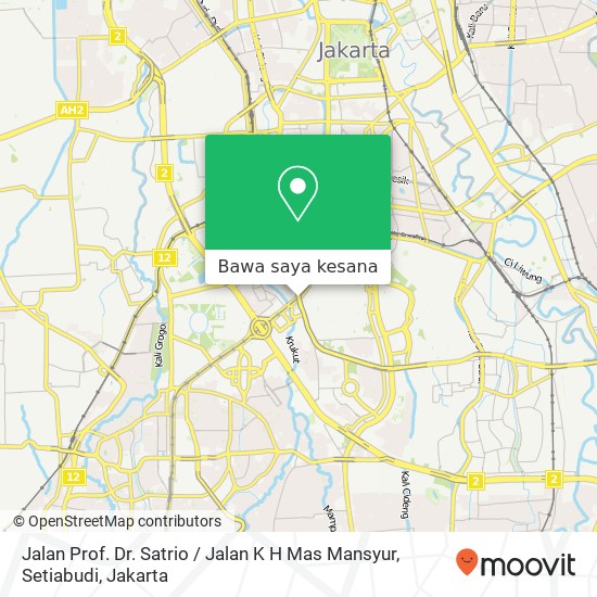 Peta Jalan Prof. Dr. Satrio / Jalan K H Mas Mansyur, Setiabudi