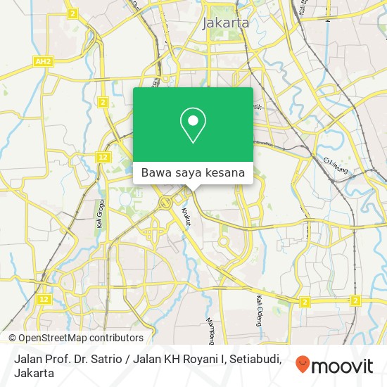 Peta Jalan Prof. Dr. Satrio / Jalan KH Royani I, Setiabudi