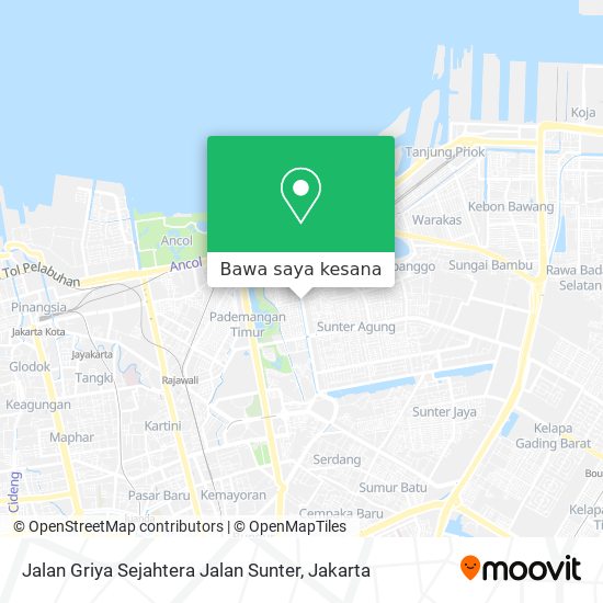 Peta Jalan Griya Sejahtera Jalan Sunter