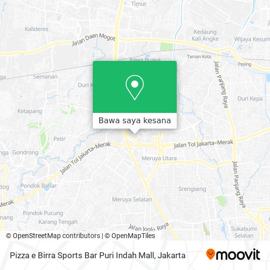 Peta Pizza e Birra Sports Bar Puri Indah Mall