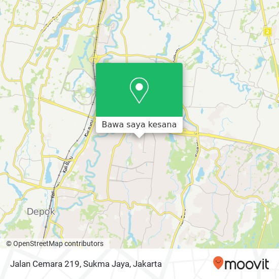 Peta Jalan Cemara 219, Sukma Jaya