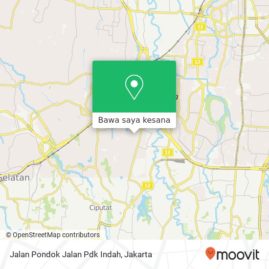 Peta Jalan Pondok Jalan Pdk Indah