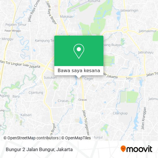 Peta Bungur 2 Jalan Bungur