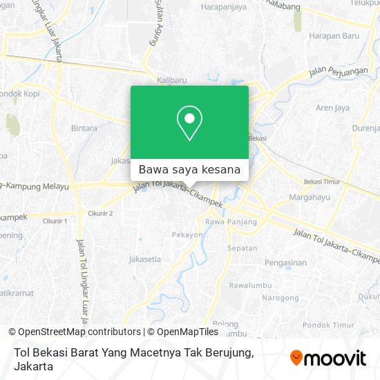 Peta Tol Bekasi Barat Yang Macetnya Tak Berujung