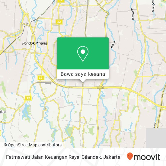 Peta Fatmawati Jalan Keuangan Raya, Cilandak