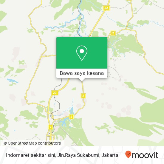 Peta Indomaret sekitar sini, Jln.Raya Sukabumi