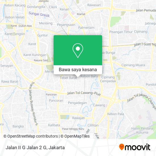 Peta Jalan II G Jalan 2 G