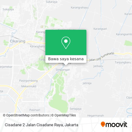 Peta Cisadane 2 Jalan Cisadane Raya