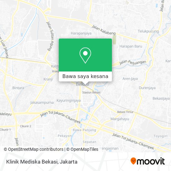 Peta Klinik Mediska Bekasi