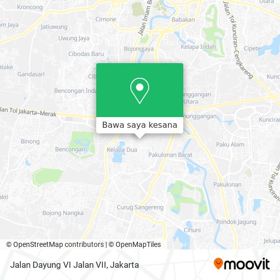 Peta Jalan Dayung VI Jalan VII