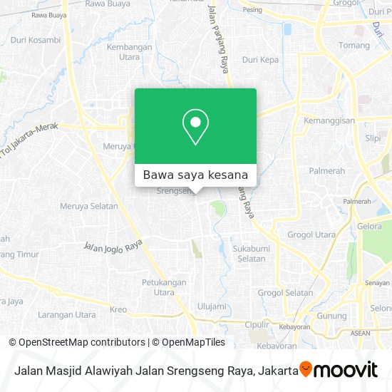 Peta Jalan Masjid Alawiyah Jalan Srengseng Raya