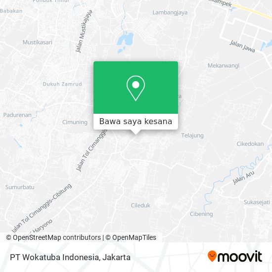 Peta PT Wokatuba Indonesia