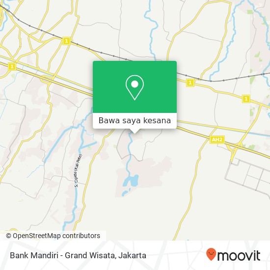 Peta Bank Mandiri - Grand Wisata