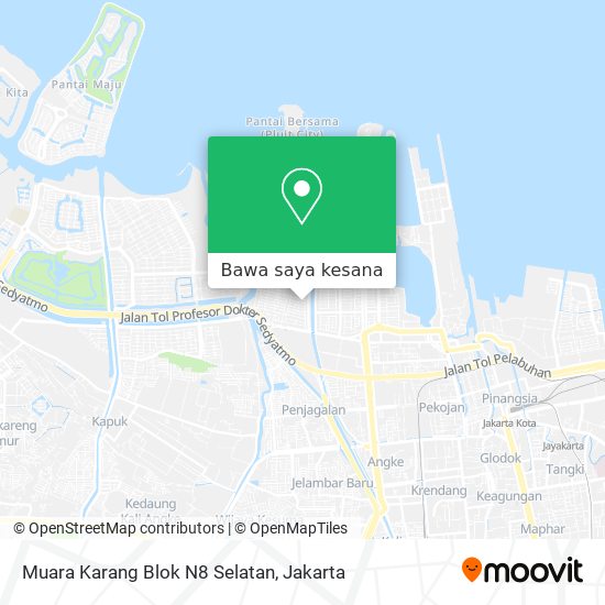 Peta Muara Karang Blok N8 Selatan