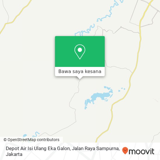 Peta Depot Air Isi Ulang Eka Galon, Jalan Raya Sampurna