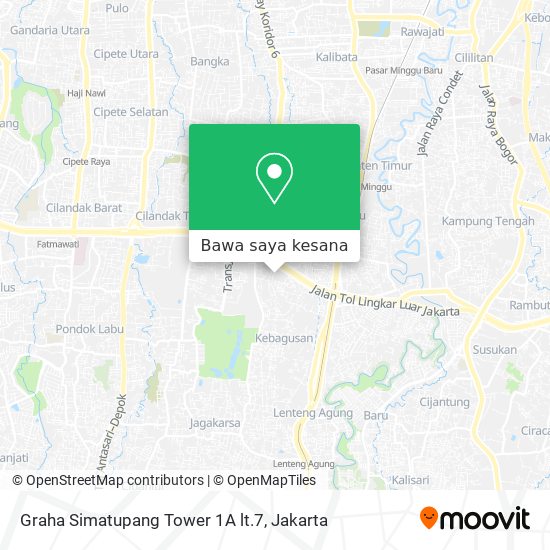 Peta Graha Simatupang Tower 1A lt.7