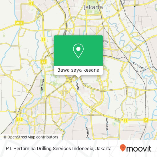 Peta PT. Pertamina Drilling Services Indonesia