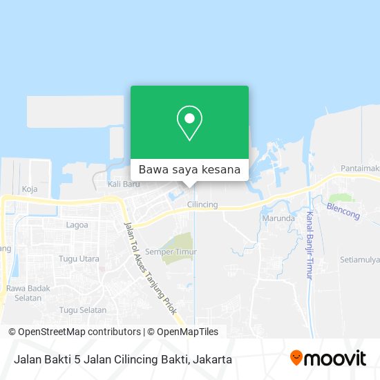 Peta Jalan Bakti 5 Jalan Cilincing Bakti