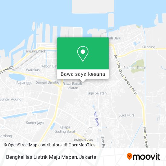 Peta Bengkel las Listrik Maju Mapan