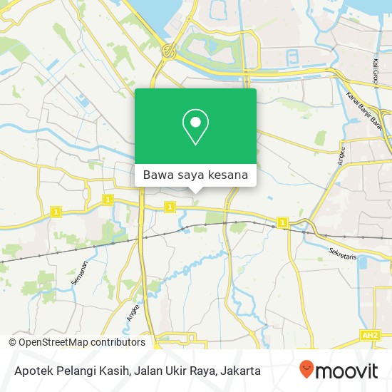 Peta Apotek Pelangi Kasih, Jalan Ukir Raya