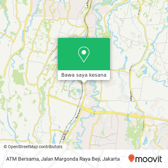 Peta ATM Bersama, Jalan Margonda Raya Beji