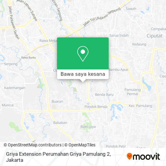 Peta Griya Extension Perumahan Griya Pamulang 2