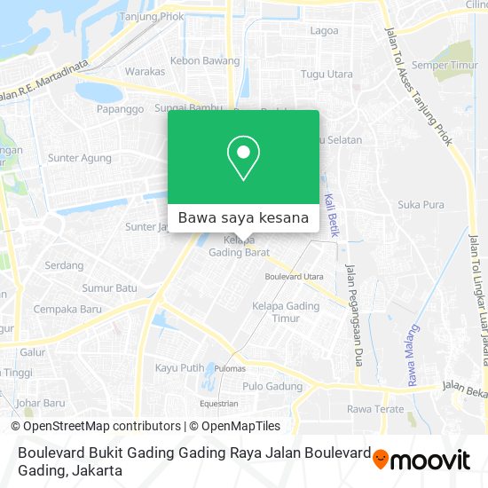 Peta Boulevard Bukit Gading Gading Raya Jalan Boulevard Gading