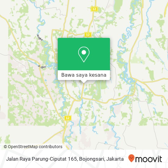 Peta Jalan Raya Parung-Ciputat 165, Bojongsari