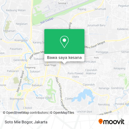 Peta Soto Mie Bogor