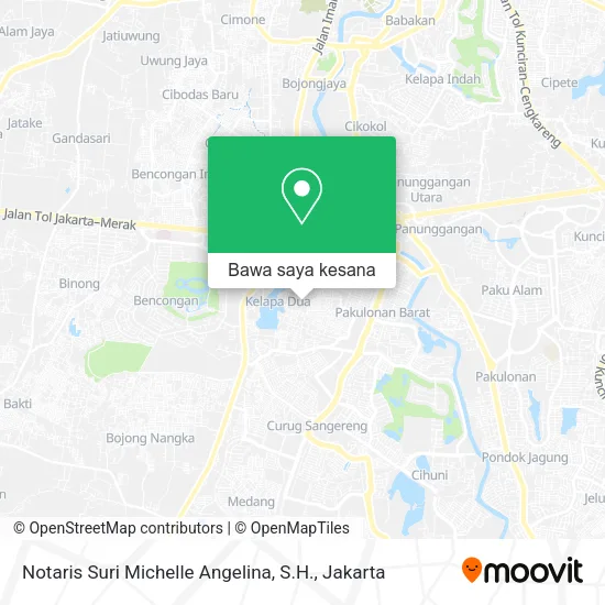 Peta Notaris Suri Michelle Angelina, S.H.
