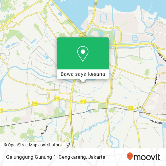 Peta Galunggung Gunung 1, Cengkareng