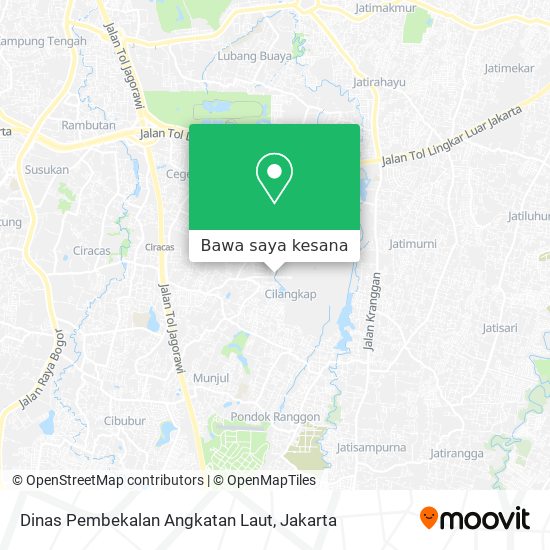 Peta Dinas Pembekalan Angkatan Laut