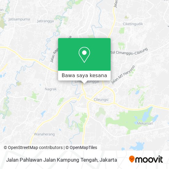 Peta Jalan Pahlawan Jalan Kampung Tengah