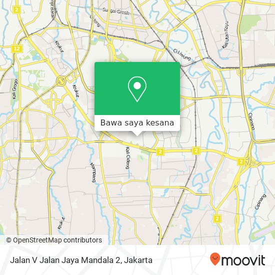 Peta Jalan V Jalan Jaya Mandala 2