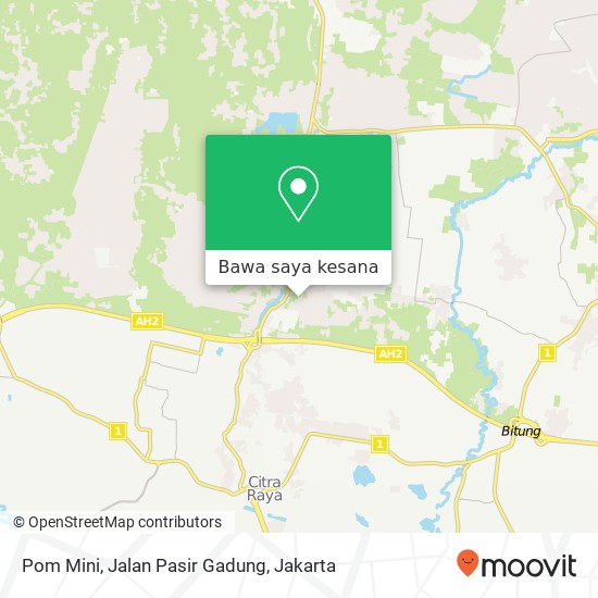 Peta Pom Mini, Jalan Pasir Gadung