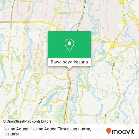 Peta Jalan Agung 1 Jalan Agung Timur, Jagakarsa