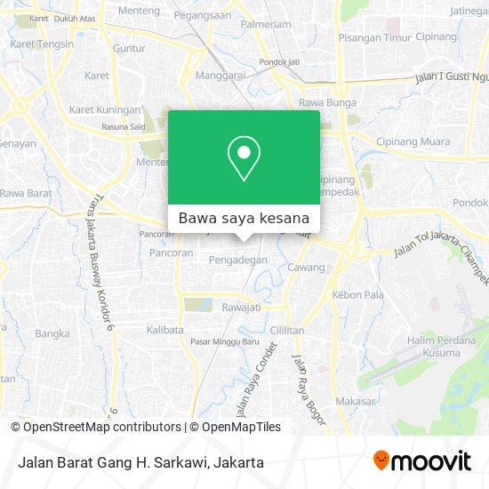 Peta Jalan Barat Gang H. Sarkawi