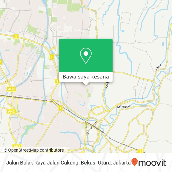 Peta Jalan Bulak Raya Jalan Cakung, Bekasi Utara