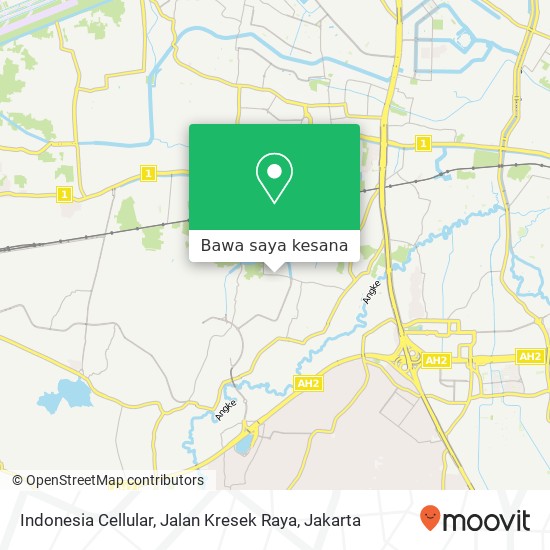 Peta Indonesia Cellular, Jalan Kresek Raya