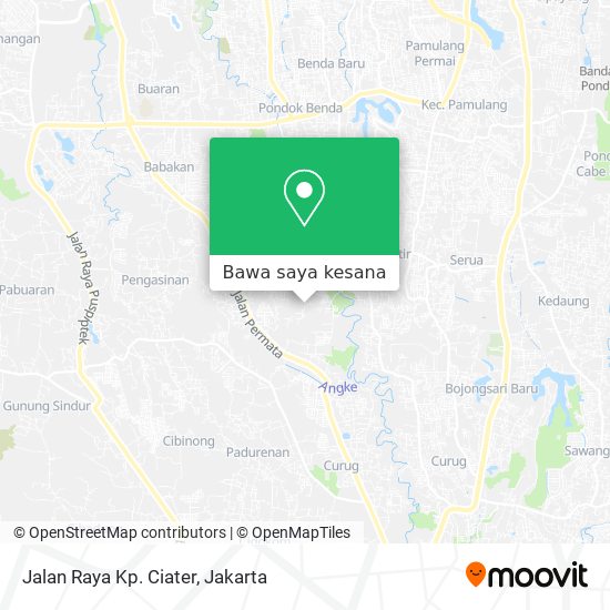 Peta Jalan Raya Kp. Ciater