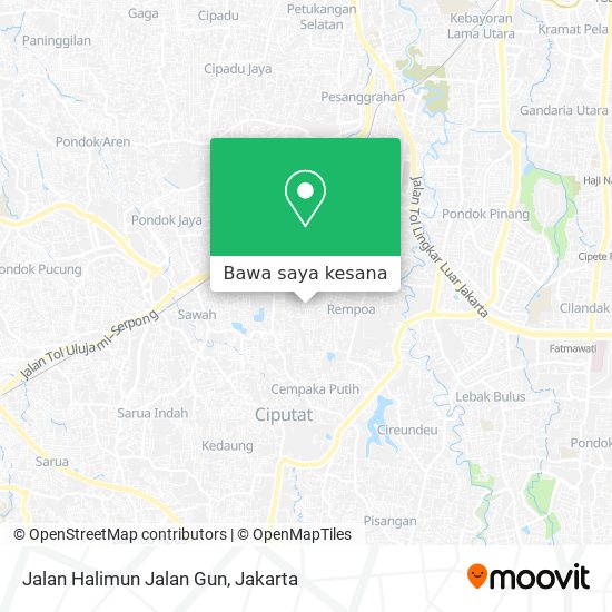 Peta Jalan Halimun Jalan Gun