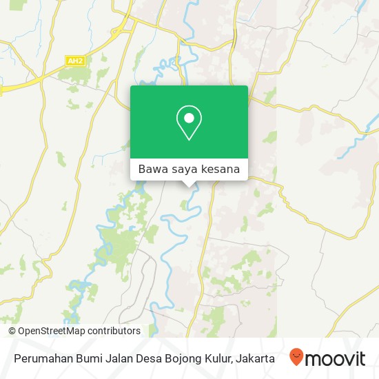 Peta Perumahan Bumi Jalan Desa Bojong Kulur