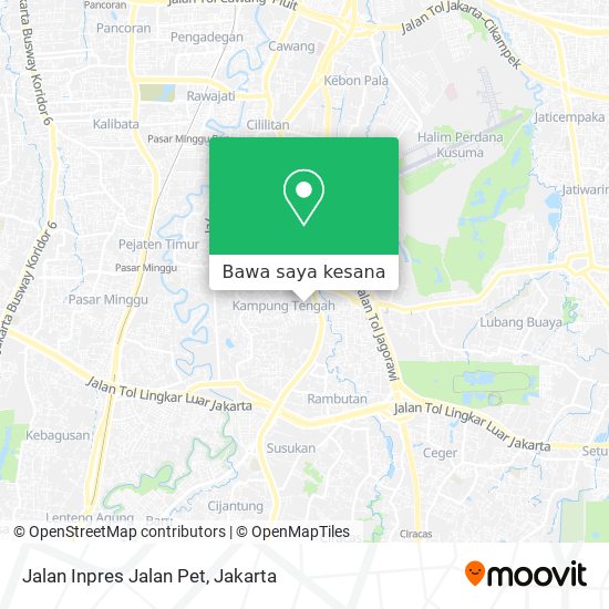 Peta Jalan Inpres Jalan Pet