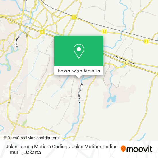 Peta Jalan Taman Mutiara Gading / Jalan Mutiara Gading Timur 1