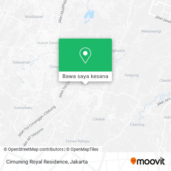 Peta Cimuning Royal Residence
