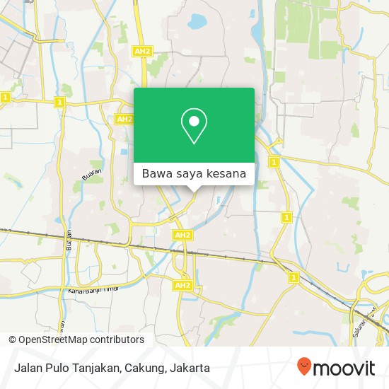 Peta Jalan Pulo Tanjakan, Cakung