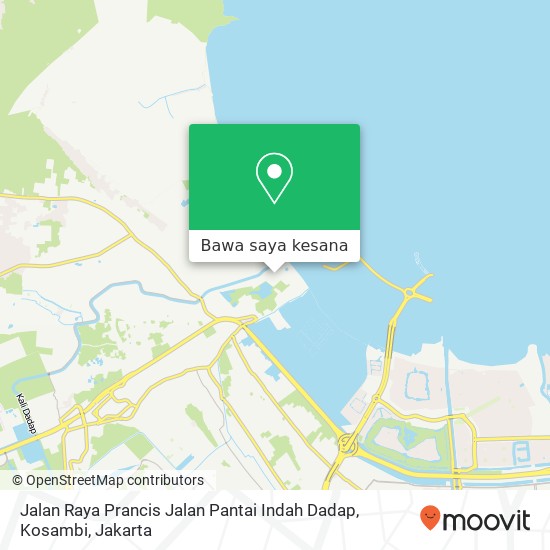 Peta Jalan Raya Prancis Jalan Pantai Indah Dadap, Kosambi